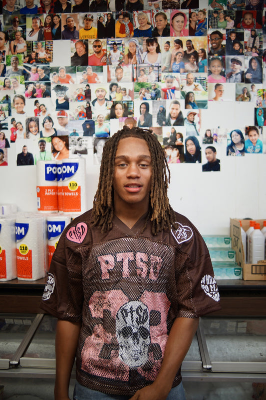 PTSD Jersey #23 – Brown & Pink | Limited Edition Streetwear
